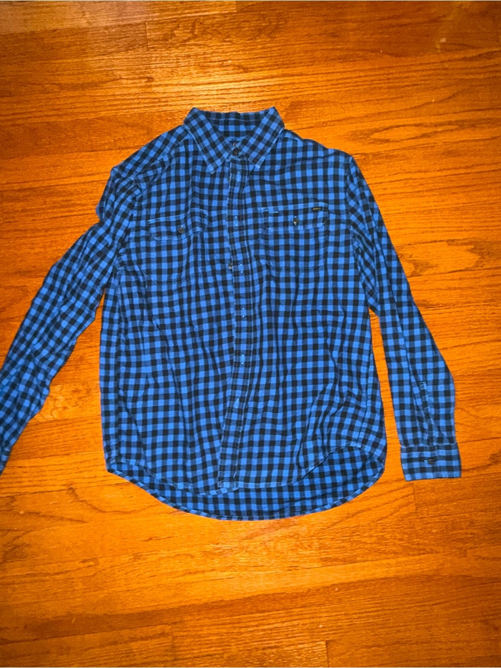 Polo by Ralph Lauren Blue and Black Plaid Button-Down Shirt